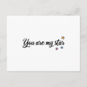 Du bist mein Stern Postkarte (Vorderseite)