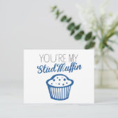 Du bist mein Stud Muffin Postkarte (Stehend Vorderseite)