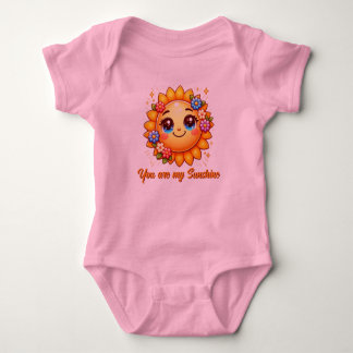 Du bist mein Sunshine Baby Bodysuit Baby Strampler