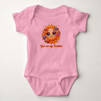 Du bist mein Sunshine Baby Bodysuit Strampler