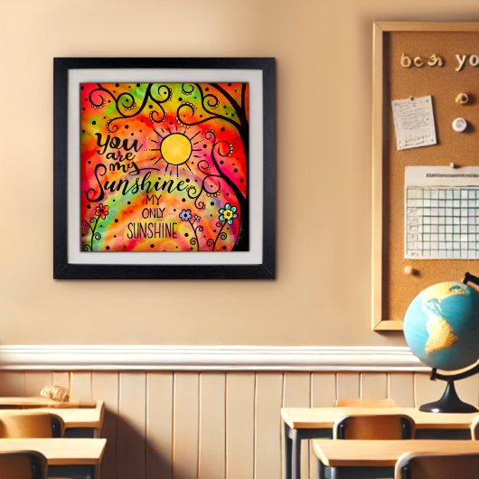 "Du bist mein. Sunshine" fröhlich Poster