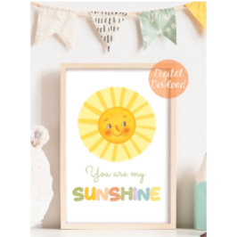 Du bist mein Sunshine-Kinderzimmer Poster