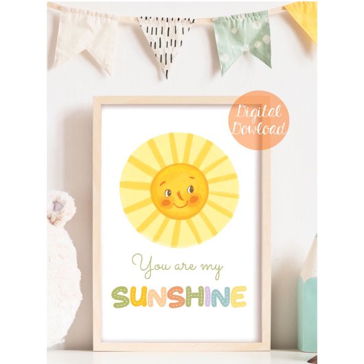 Du bist mein Sunshine-Kinderzimmer Poster
