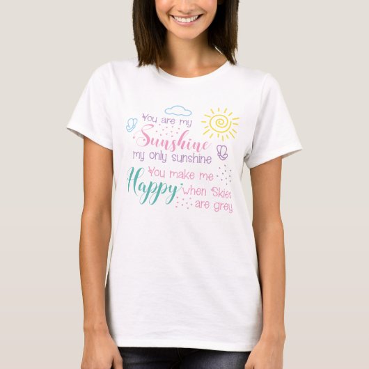 Du bist mein Sunshine T - Shirt, Sunshine Shirt (Vorderseite)