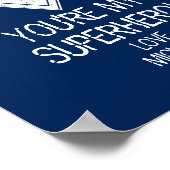 Du bist mein Superheld-Vater-Vatertag-Poster Poster (Ecke)