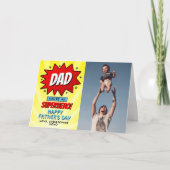 Du bist mein Superhelden-Vater-Vatertag-Foto Karte (Vorderseite)