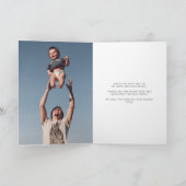 Du bist mein Superhelden-Vater-Vatertag-Foto Karte (Innenseite)