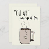 Du bist mein Tee - Grußkarte (Vorne/Hinten)