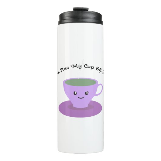 Du bist mein Tee Thermosbecher (Vorderseite)