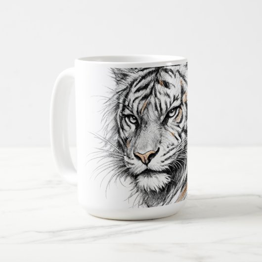 Du bist mein Tiger-Wildleben Kaffeetasse (Vorderseite Links)