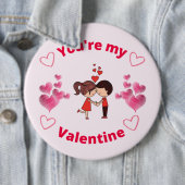 Du bist mein Valentin Button (Beispiel)