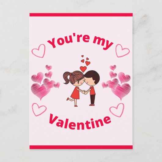 Du bist mein Valentin Feiertagspostkarte (Vorderseite)
