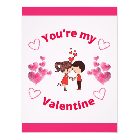 Du bist mein Valentin Fotodruck (Vorne)