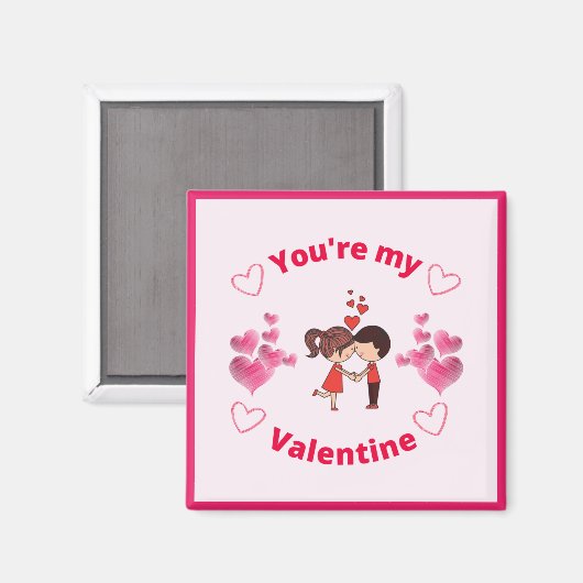 Du bist mein Valentin Magnet (Vorderseite/Rückseite)