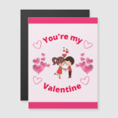 Du bist mein Valentin Magnetkarte (Vorne/Hinten)