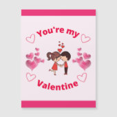 Du bist mein Valentin Magnetkarte (Vorderseite)