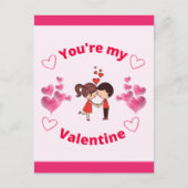 Du bist mein Valentin Postkarte (Vorderseite)