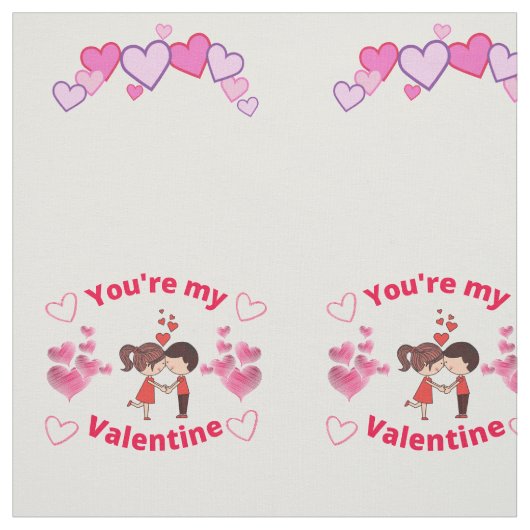 Du bist mein Valentin Stoff (Muster)