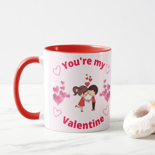 Du bist mein Valentin Tasse (Mit Donut)