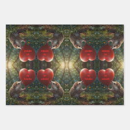 Du bist mein Valentine Geschenkpapier Set