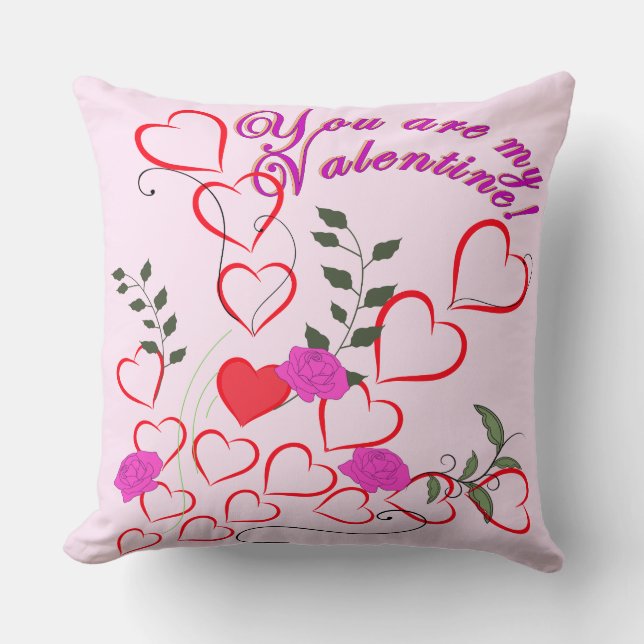 Du bist mein Valentine Kissen (Vorderseite)