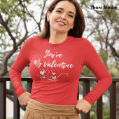 Du bist mein Valentinherz Moderne Typografie T-Shirt