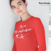 Du bist mein Valentinherz Moderne Typografie T-Shirt