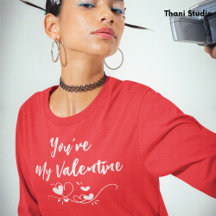 Du bist mein Valentinherz Moderne Typografie