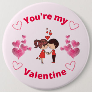 Du bist mein Valentinstag Button
