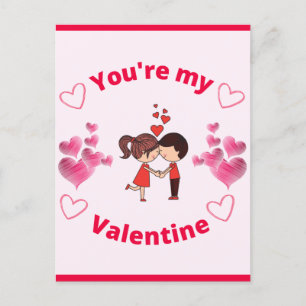 Du bist mein Valentinstag   Feiertagspostkarte