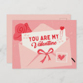 Du bist mein Valentinstag Feiertagspostkarte (Vorne/Hinten)