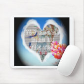 Du bist mein Vogel im Baum: Herzliches Design Mousepad (Mit Mouse)