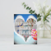 Du bist mein Vogel im Baum: Herzliches Design Postkarte (Stehend Vorderseite)