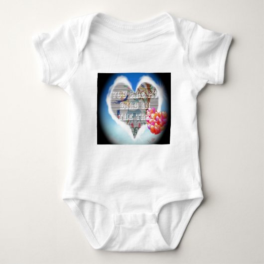 Du bist mein Vogel in den Bäumen.pnng Baby Strampler (Vorderseite)