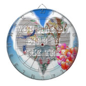 Du bist mein Vogel in den Bäumen.pnng Dartscheibe (vorne)