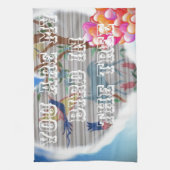 Du bist mein Vogel in den Bäumen.pnng Küchentuch (Vertikal)