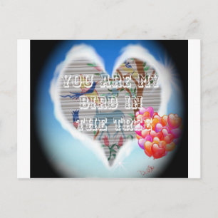 Du bist mein Vogel in den Bäumen.pnng Postkarte