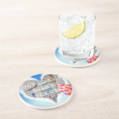 Du bist mein Vogel in den Bäumen.pnng Sandstein Untersetzer (Seite)