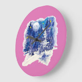 Du bist mein wahrer Norden Große Wanduhr (Winkel)