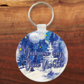 Du bist mein wahrer Norden Schlüsselanhänger (Vorderseite)