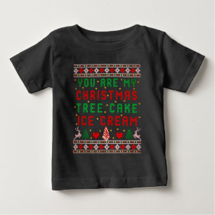 Du bist mein Weihnachtsbaumkuchen-Eis-Weihnachten Baby T-shirt