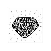 Du bist mein Wertvoll Gummistempel (Prägung)