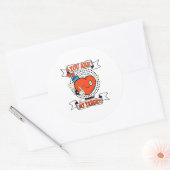 Du bist mein Zielherz Runder Aufkleber (Umschlag)