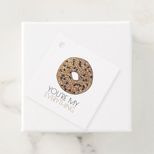 Du bist meine "Alles-Bagel-Frühstück-Liebe" Geschenkanhänger (Beispiel)