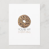 Du bist meine "Alles-Bagel-Frühstück-Liebe" Postkarte (Vorderseite)