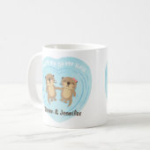 Du bist meine andere Hälfte, ein paar Personalisie Kaffeetasse (Vorderseite Links)