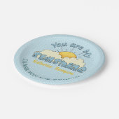 Du bist meine Baby-Babydusche Pappteller (Schrägansicht)