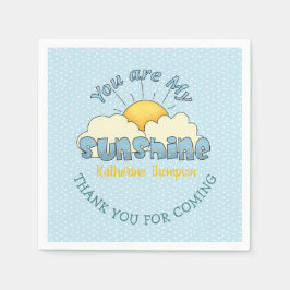 Du bist meine Baby-Babydusche Serviette