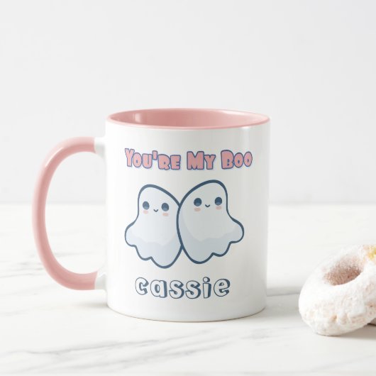 Du bist meine Boo-Niedliche Geister Halloween-Tass Tasse (Mit Donut)