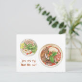 Du bist meine Bun-Bo-Karte Postkarte (Stehend Vorderseite)